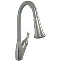 American Brass SL3000N-A RV Kitchen Faucet w Trumpet Spout Pull-Down Sprayer&Single Lever Handle-8" SL3000N-A